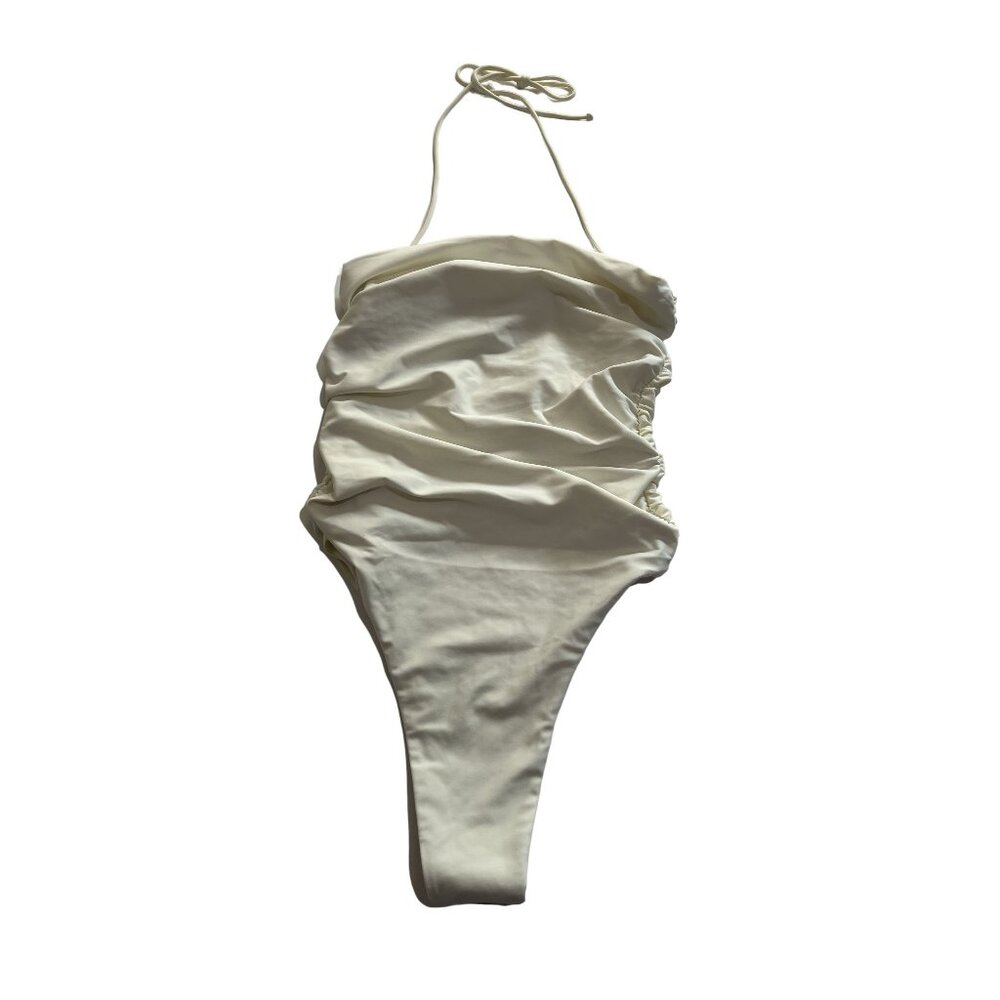 NWT Nyud Swim Palma One Piece Swimsuit in Avorio